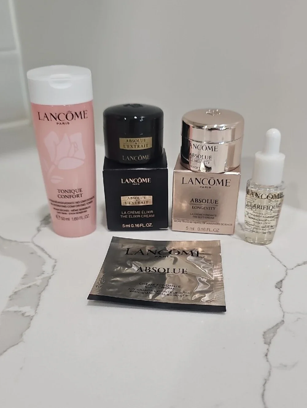 Lancôme assortment with Black Cosmetic Pouch